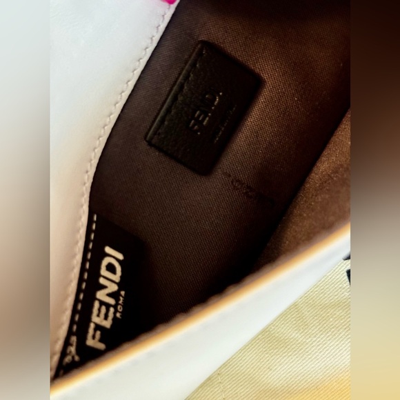 Fendi Calfskin Nappa Floral Wallet On A Chain - Picture 9 of 14